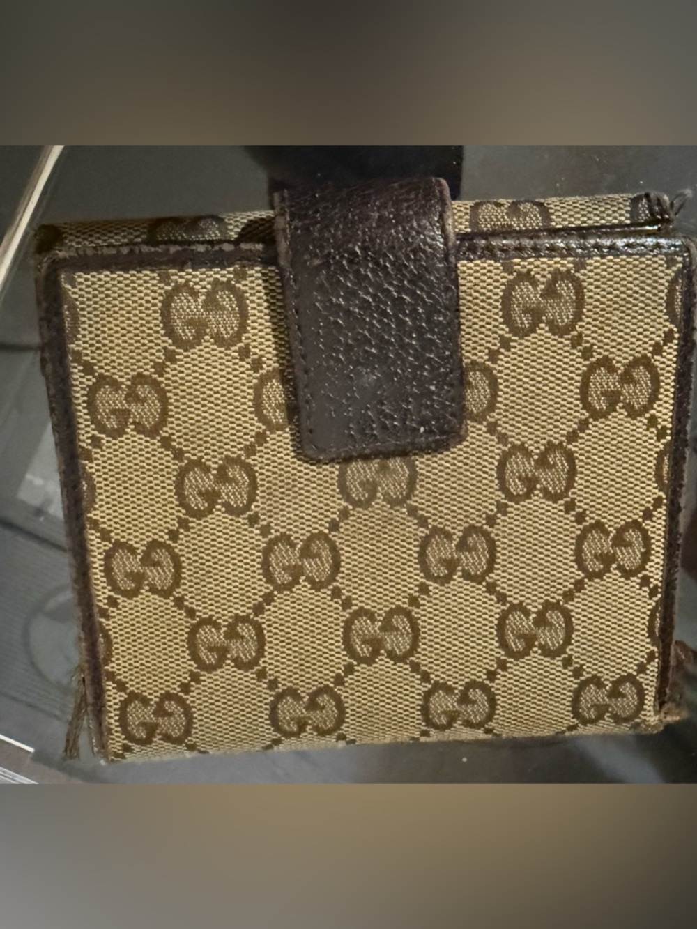 GUCCI Brown GG Monogram Wallet - Picture 2 of 4